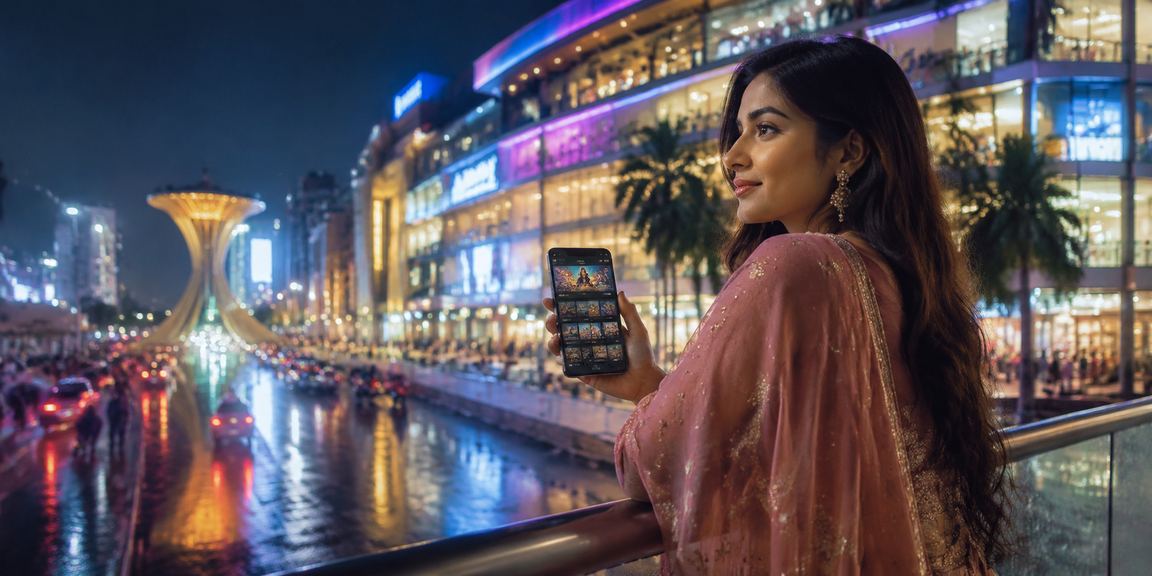 A user playing a mobile casino under neon lights in Dhaka — 322 tips for maintaining life balance